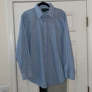 Lauren by Ralph Lauren non iron Dress Shirt 16 1/2 Neck